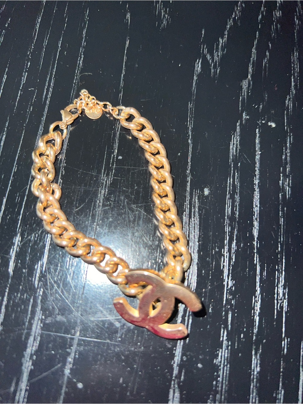 Gold-Tone Charm Chain Bracelet - Women Jewelry